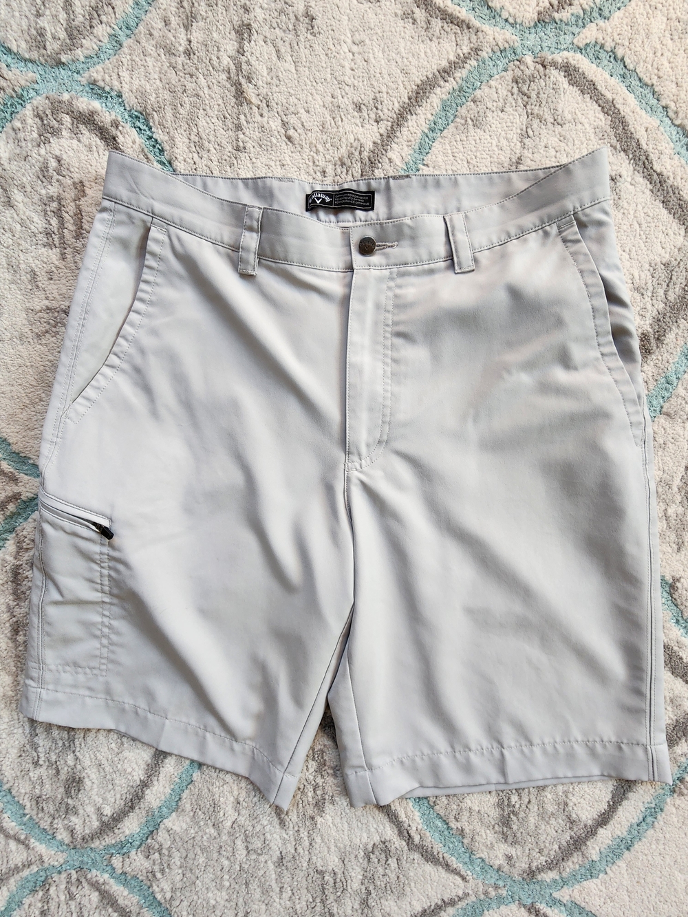 Callaway Opti‑Dri Men’s Golf Shorts Light Gray Size 32 Moisture‑Wicking Performa